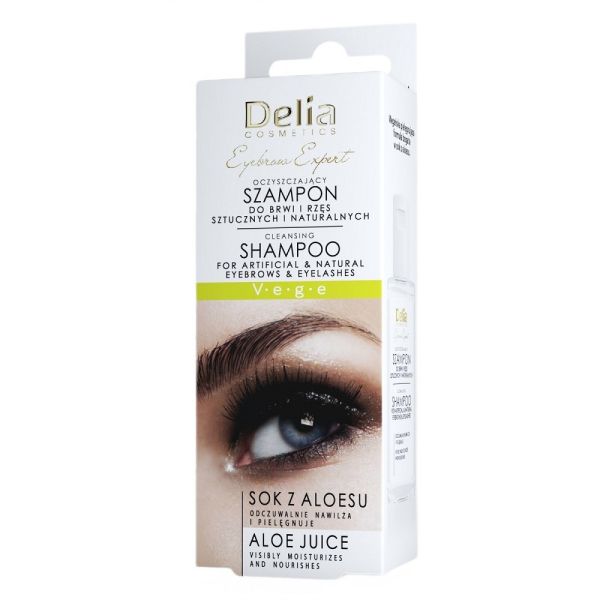 Delia eyebrow expert oczyszczający szampon do brwi i rzęs 50ml