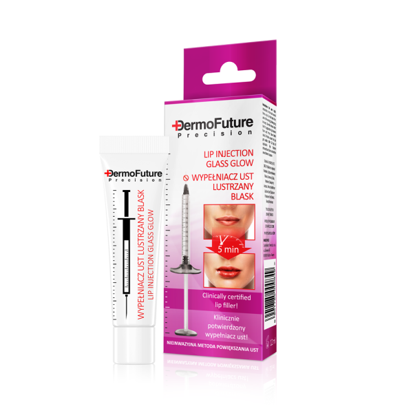 Dermofuture lip injection glass glow wypełniacz do ust lustrzany blask 12ml