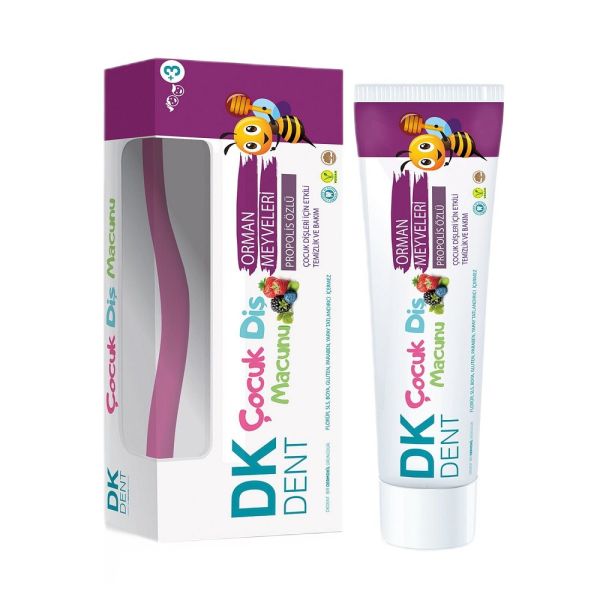 Dermokil dk dent pasta do zębów dla dzieci owoce leśne 50ml + szczoteczka