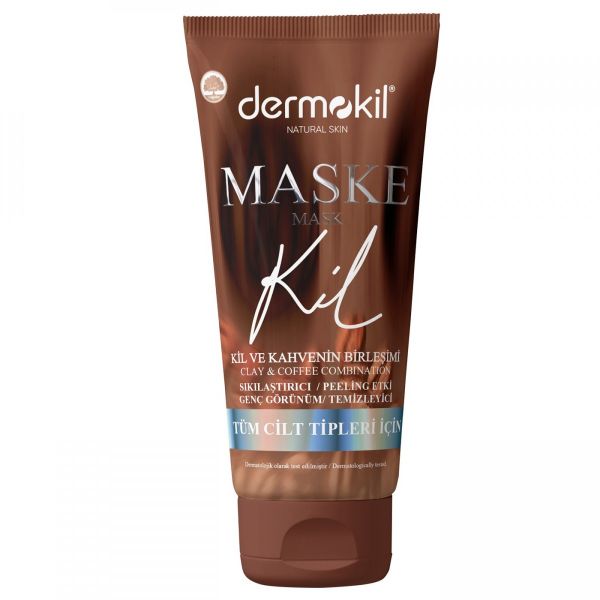 Dermokil natural skin clay and coffee clay mask maska do twarzy z glinki i kawy 75ml