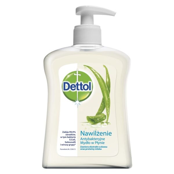 Dettol antybakteryjne mydło do rąk w płynie delikatny aloes 250ml