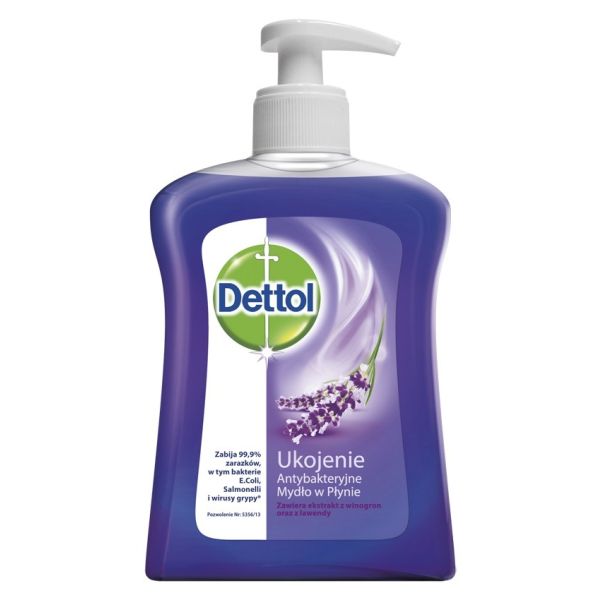 Dettol dettol mydło w płynie antybakteryjne ukojenie 250ml