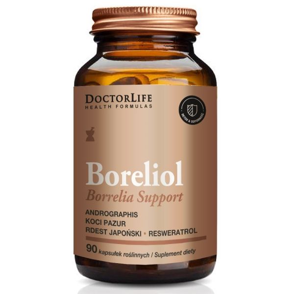 Doctor life boreliol borrelia support suplement diety 90 kapsułek