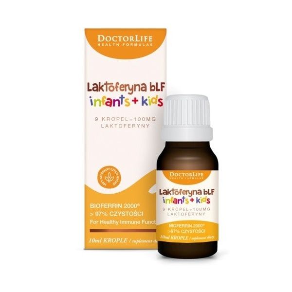 Doctor life laktoferyna blf infants + kids 100mg suplement diety w kroplach 10ml