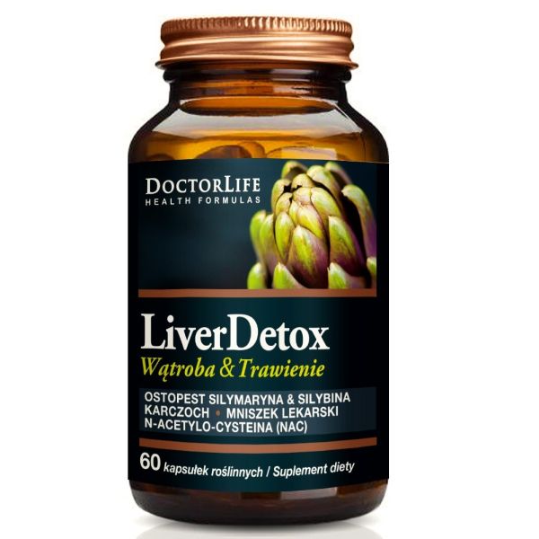 Doctor life liver detox ochrona wątroby suplement diety 60 kapsułek