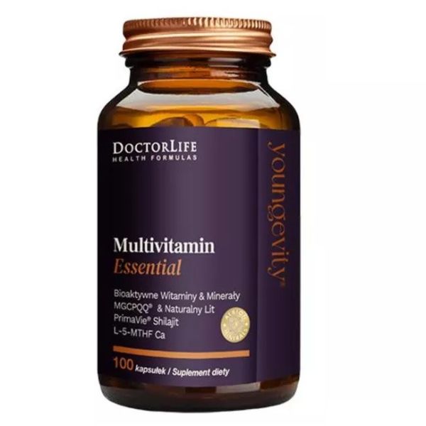 Doctor life multivitamin essential bioaktywne witaminy & minerały suplement diety 100 kapsułek