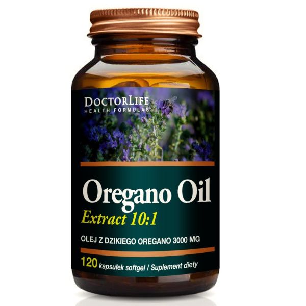 Doctor life oregano oil olej z oregano suplement diety 100 kapsułek