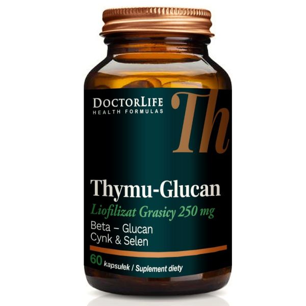 Doctor life thymu-glucan cynk i selen suplement diety 60 kapsułek
