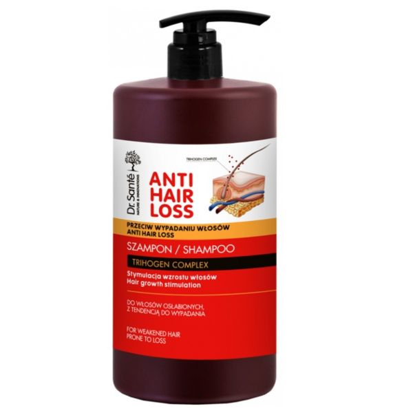 Dr. sante anti hair loss shampoo szampon stymulujący wzrost włosów przeciw wypadaniu 1000ml