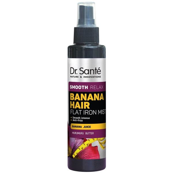 Dr. sante banana hair flat iron mist wygładzająca mgiełka do włosów z sokiem bananowym 150ml