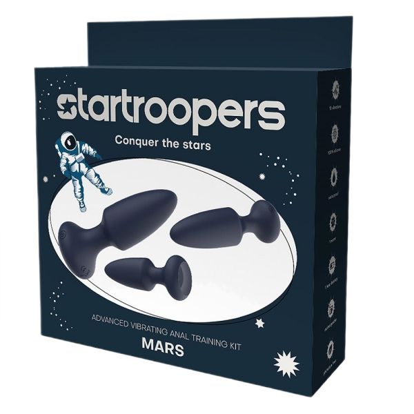 Dream toys startroopers mars advanced vibrating anal training kit zestaw korków analnych 3szt.
