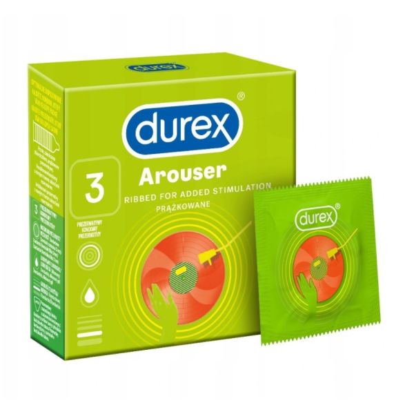 Durex durex prezerwatywy arouser 3 szt prążkowane