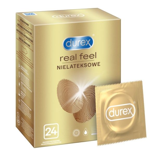 Durex durex prezerwatywy bez lateksu real feel 24 szt bezlateksowe