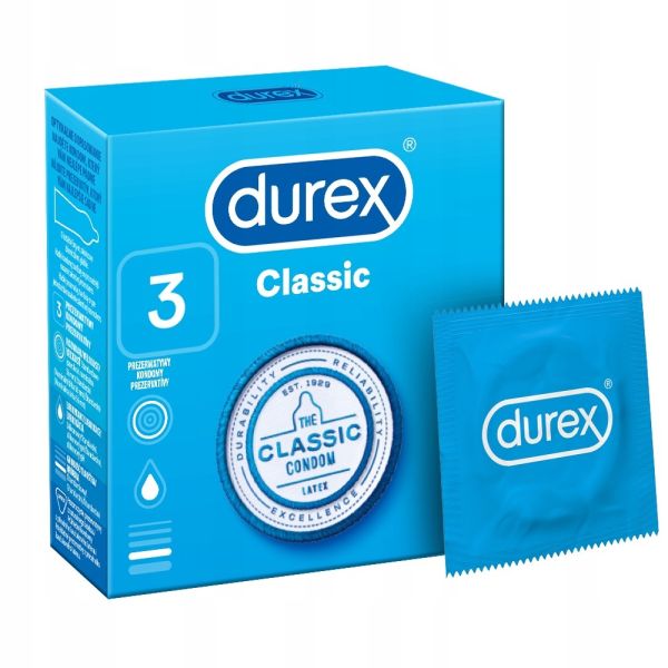 Durex durex prezerwatywy classic klasyczne 3 szt