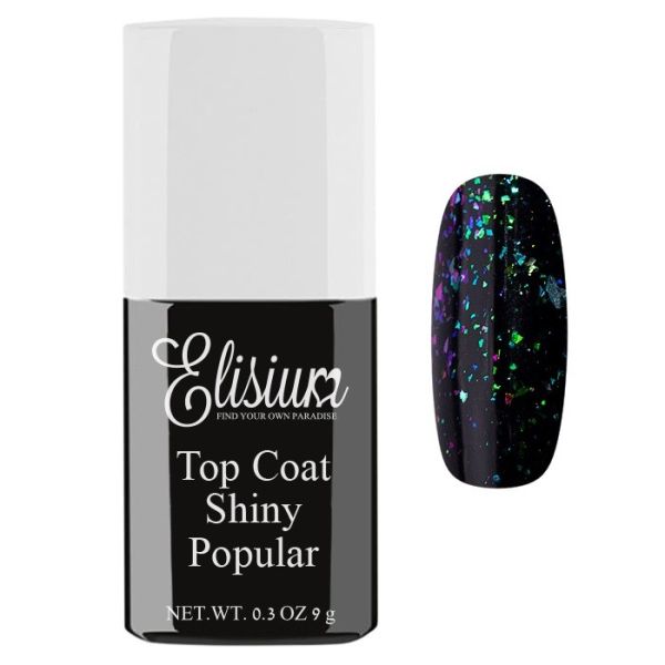 Elisium top coat shiny top do lakierów hybrydowych popular 9g