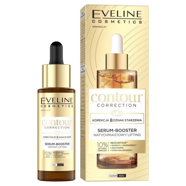 Eveline cosmetics contour correction serum-booster natychmiastowy lifting 30ml
