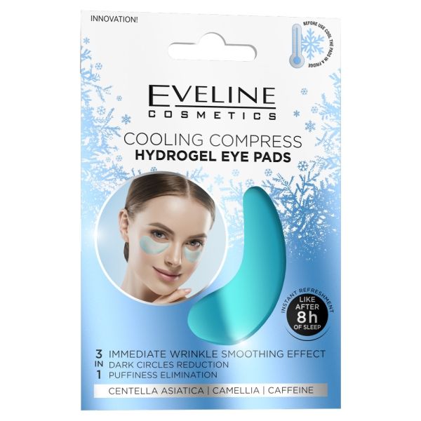 Eveline cosmetics hydrożelowe chłodzące płatki pod oczy