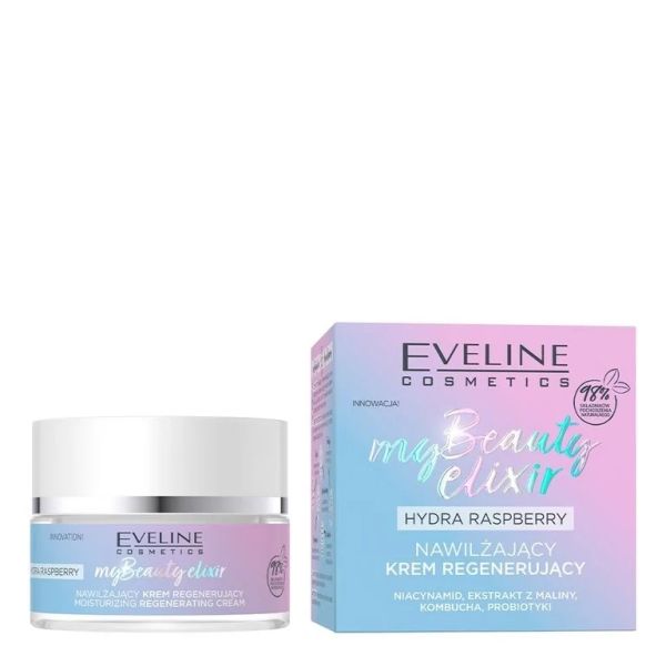 Eveline cosmetics my beauty elixir hydra raspberry nawilżający krem regenerujący 50ml