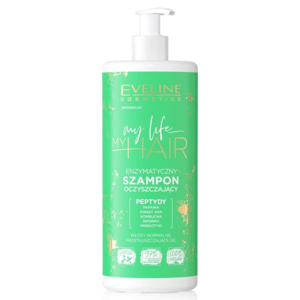 Eveline cosmetics my life my hair enzymatyczny szampon oczyszczający 400ml