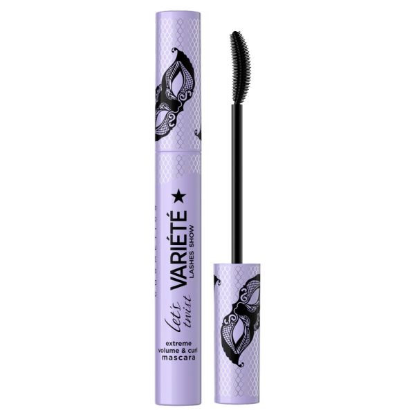 Eveline cosmetics variete lashes show let's twist mascara tusz do rzęs podkręcający i zwiększający objętość black 10ml
