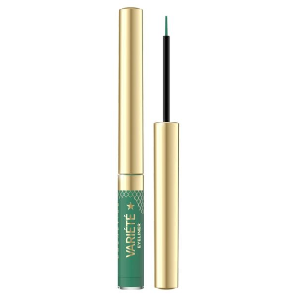 Eveline cosmetics variete liner kolorowy eyeliner w kałamarzu 06 green 2.8ml