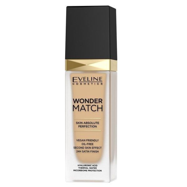 Eveline cosmetics wonder match foundation luksusowy podkład dopasowujący się 20 medium beige 30ml
