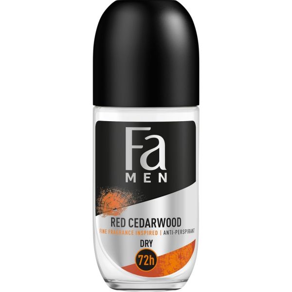 Fa men red cedarwood 72h antyperspirant w kulce o zapachu nut drzewnych czerwonego cedru 50ml