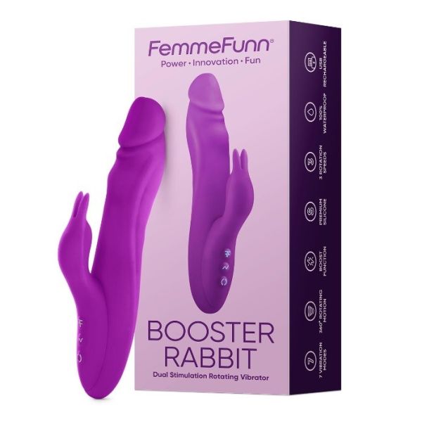 Femmefunn booster rabbit wibrator typu króliczek purple