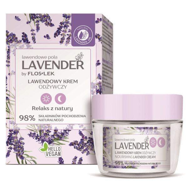Floslek lavender lawendowy krem odżywczy na dzień i na noc 50ml