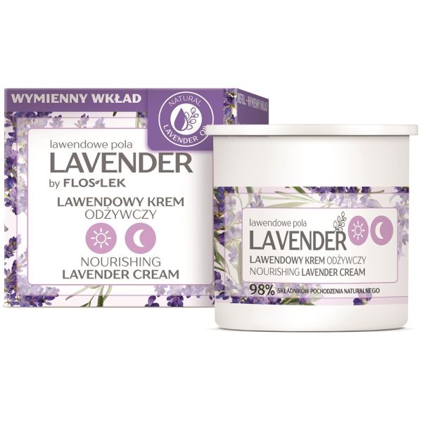 Floslek lavender lawendowy krem odżywczy na dzień i na noc refill 50ml