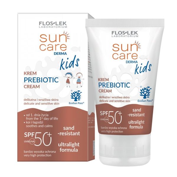 Floslek sun care derma kids krem prebiotyczny spf50+ od 1. dnia życia 50ml