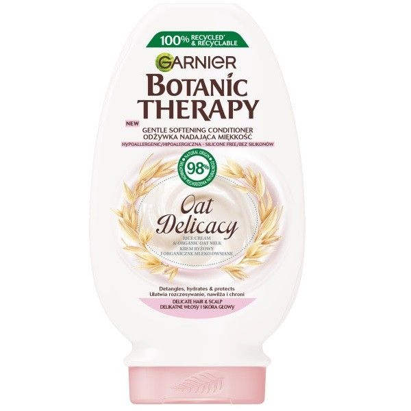 Garnier botanic therapy oat delicacy odżywka nadająca miękkość do delikatnych włosów i skóry głowy 200ml