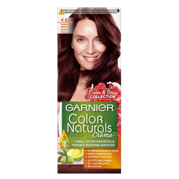 Garnier color naturals creme krem koloryzujący do włosów 4.62 słodka wiśnia