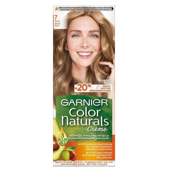 Garnier color naturals creme krem koloryzujący do włosów 7 blond