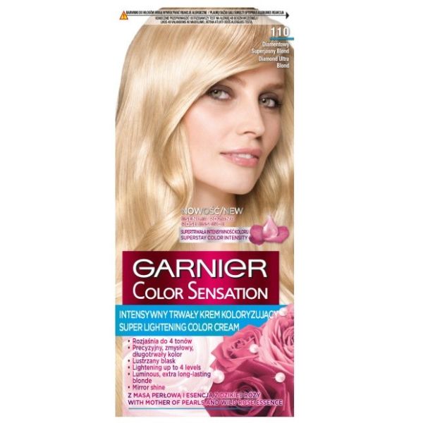 Garnier color sensation krem koloryzujący do włosów 110 diamentowy superjasny blond