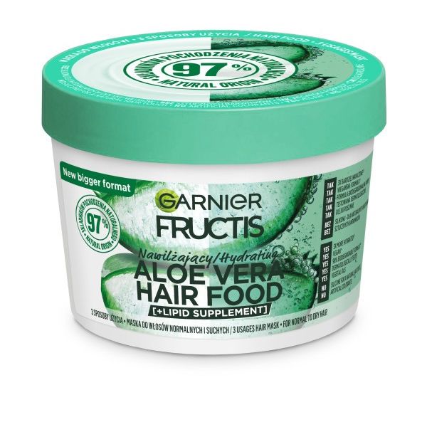Garnier fructis aloe hair food maska do włosów normalnych i suchych 400ml