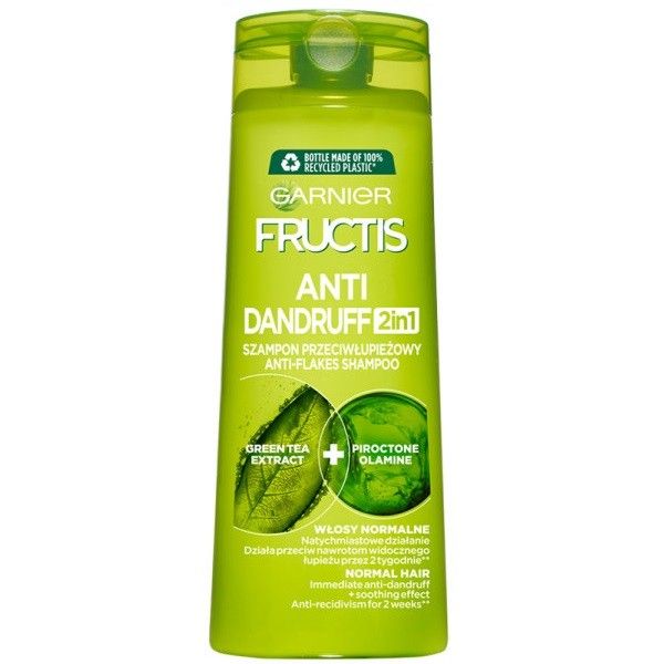 Garnier fructis antidandruff 2in1 szampon przeciwłupieżowy 400ml