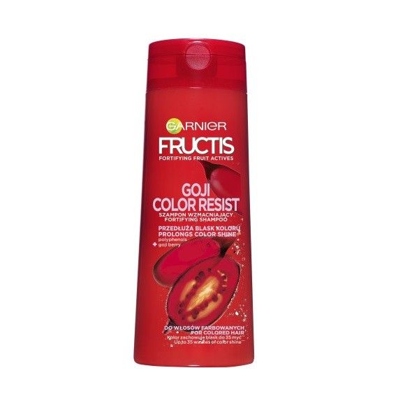 Garnier fructis color resist szampon ochronny i nadający blask do włosów farbowanych 250ml
