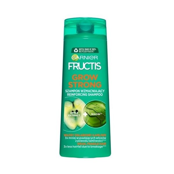 Garnier fructis grow strong szampon wzmacniający do włosów osłabionych i łamliwych 400ml