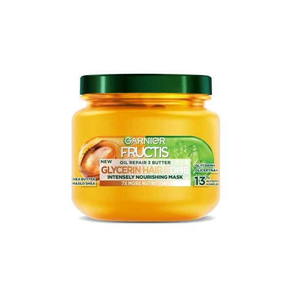 Garnier fructis oil repair 3 butter glycerin hair bomb odżywcza maska do włosów 320ml