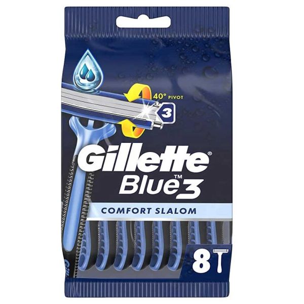 Gillette blue 3 comfort slalom jednorazowe maszynki do golenia 8szt