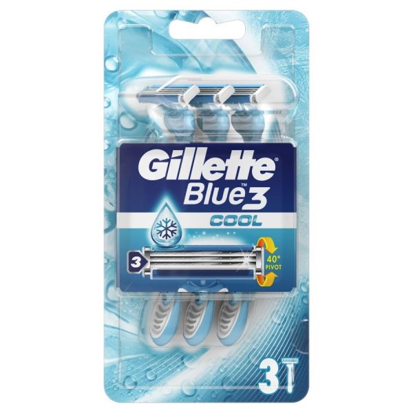 Gillette blue3 cool jednorazowe maszynki do golenia dla mężczyzn 3szt