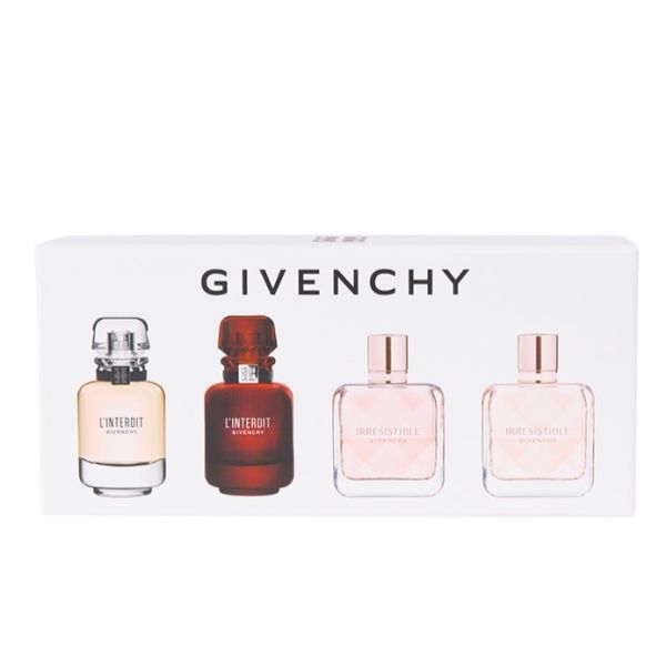 Givenchy mini gift set zestaw l'interdit woda perfumowana 10ml + l'interdit rouge woda perfumowana 10ml + irresistible woda perfumowana 8ml+ irresisti