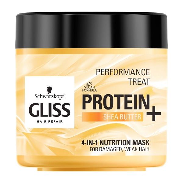 Gliss performance treat 4-in-1 nutrition mask maska odżywcza do włosów protein + shea butter 400ml
