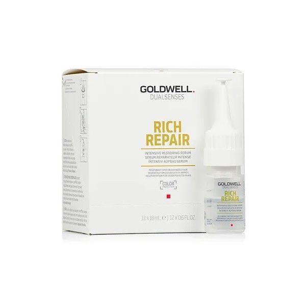 Goldwell dualsenses rich repair intensive restoring serum intensywne serum w ampułkach do włosów zniszczonych 12x18ml