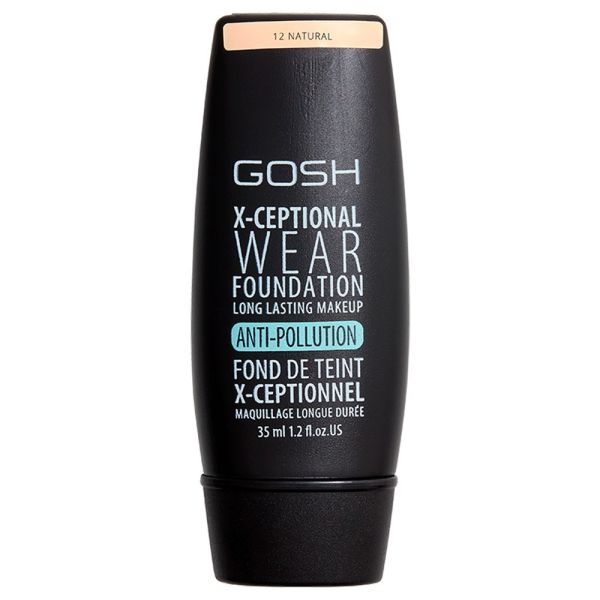 Gosh x-ceptional wear foundation long lasting makeup długotrwały podkład do twarzy 12 natural 30ml