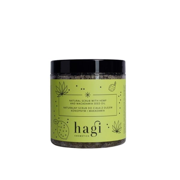 Hagi naturalny scrub do ciała z olejem konopnym i makadamia 300g