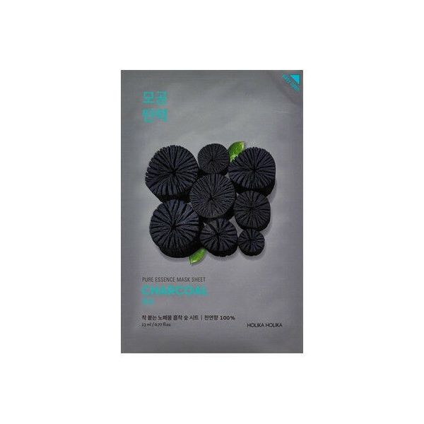Holika holika pure essence mask sheet charcoal oczyszczająca maseczka z ekstraktem z węgla 23ml