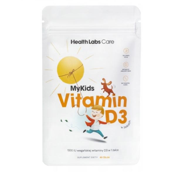 Healthlabs mykids vitamin d3 wegańska witamina d w żelkach dla dzieci suplement diety 60 żelek
