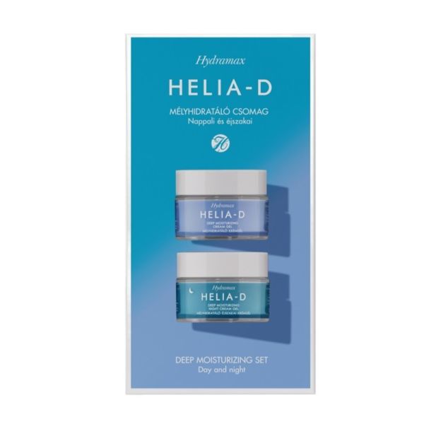 Helia-d hydramax deep moisturizing day + night cream zestaw głęboko nawilżający krem-żel na dzień + na noc 2x50ml